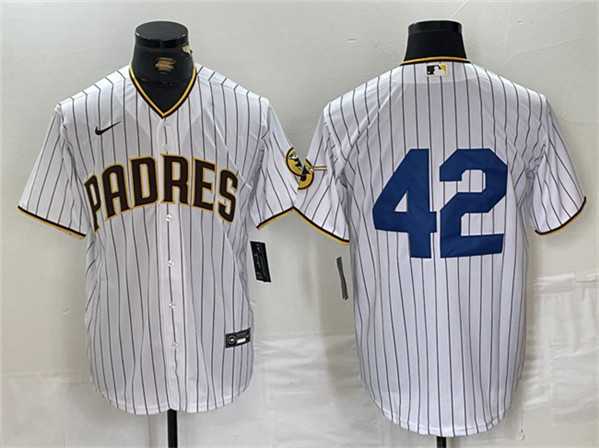 Mens San Diego Padres #42 Jackie Robinson White Cool Base Stitched Baseball Jersey->san diego padres->MLB Jersey